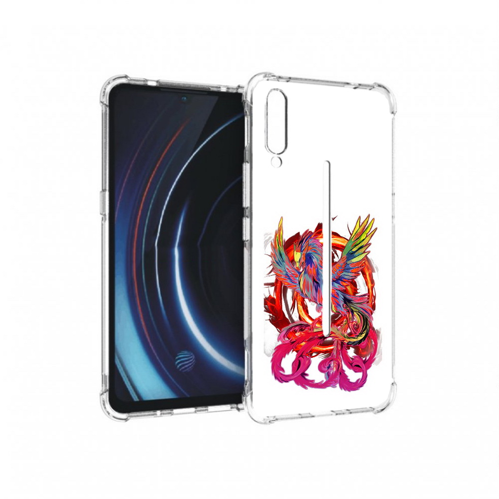 

Чехол MyPads Tocco для Vivo iQOO красочный феникс (PT226955.389.414), Прозрачный, Tocco