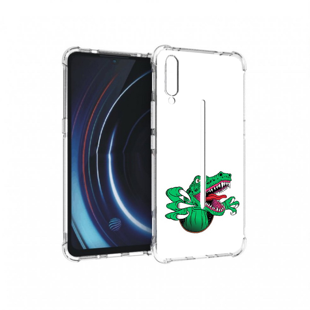 

Чехол MyPads Tocco для Vivo iQOO крокодил (PT226955.389.417), Прозрачный, Tocco