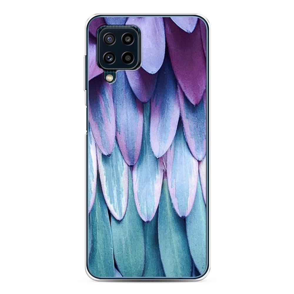 

Чехол на Samsung Galaxy A22/M22/M32 "Синее перо", Фиолетовый;голубой, 2103550-3