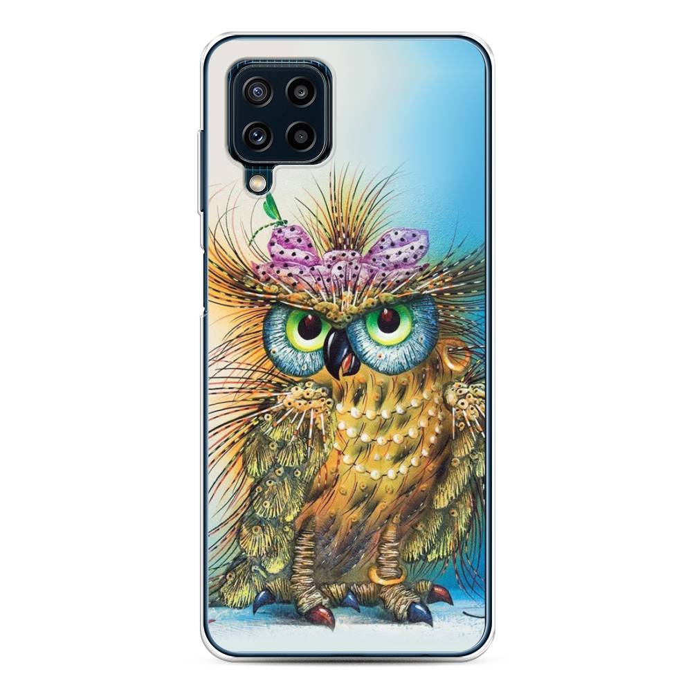 

Чехол на Samsung Galaxy A22/M22/M32 "Модная сова", Коричневый;голубой, 2103550-1