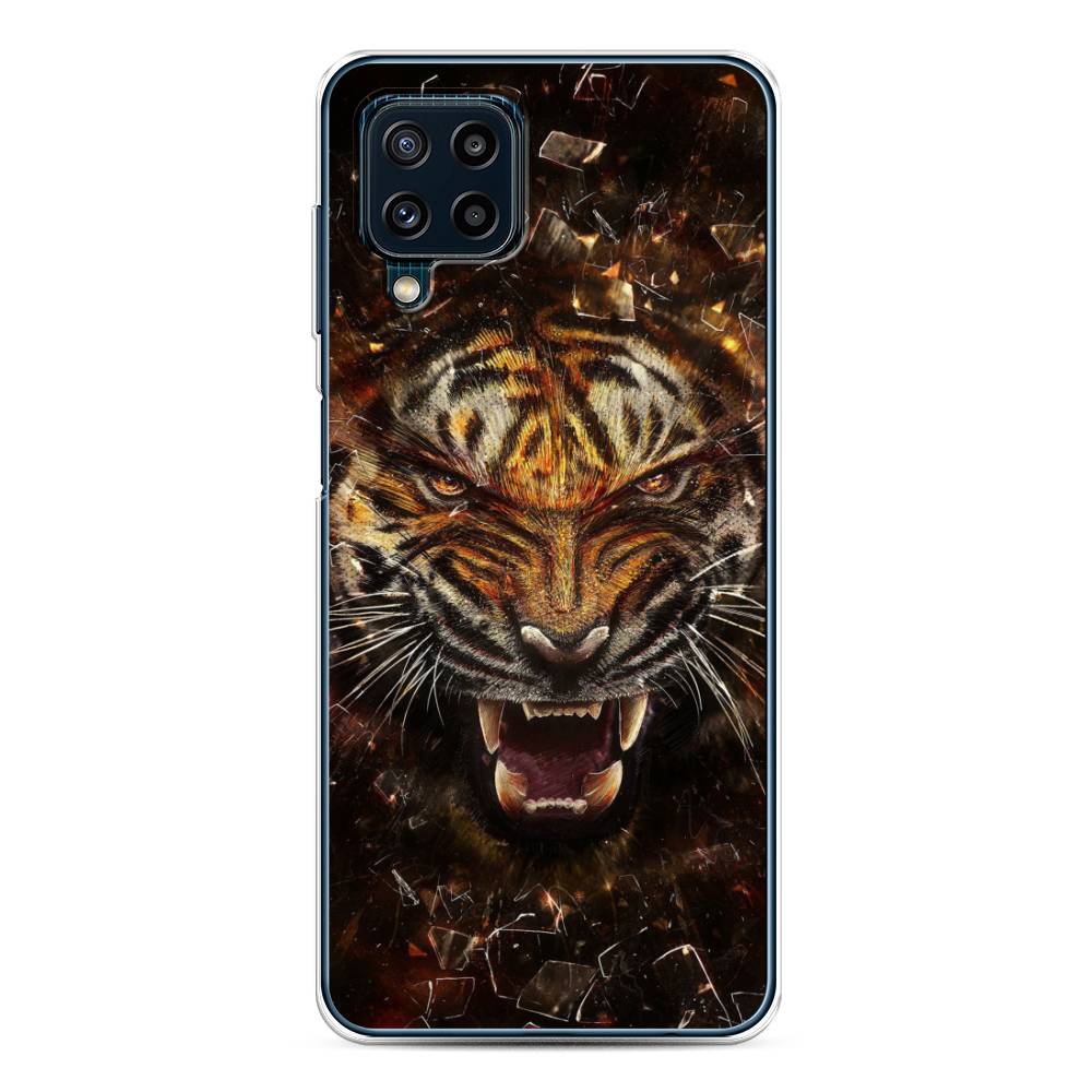 

Чехол на Samsung Galaxy A22/M22/M32 "Тигр осколки", Оранжевый;серый;черный, 2103550-1