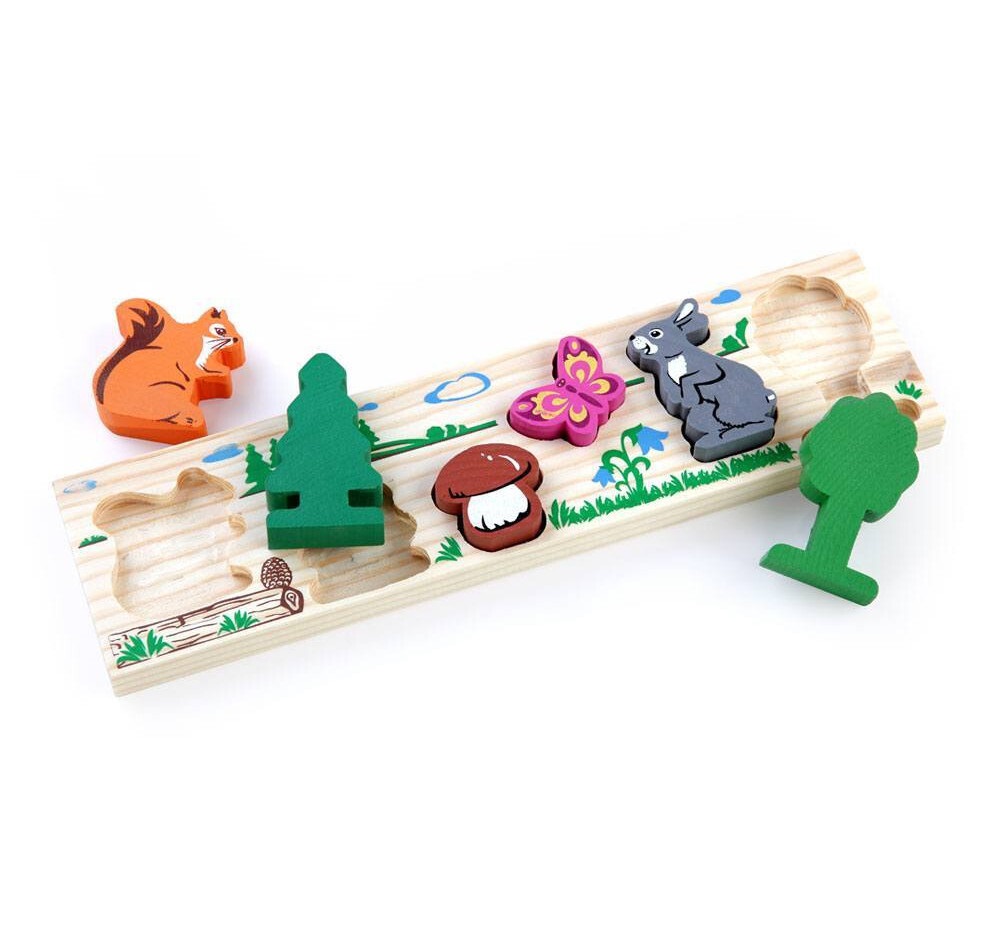 Деревянная игрушка для малышей Томик Лес развивающая игрушка томик плашки ные