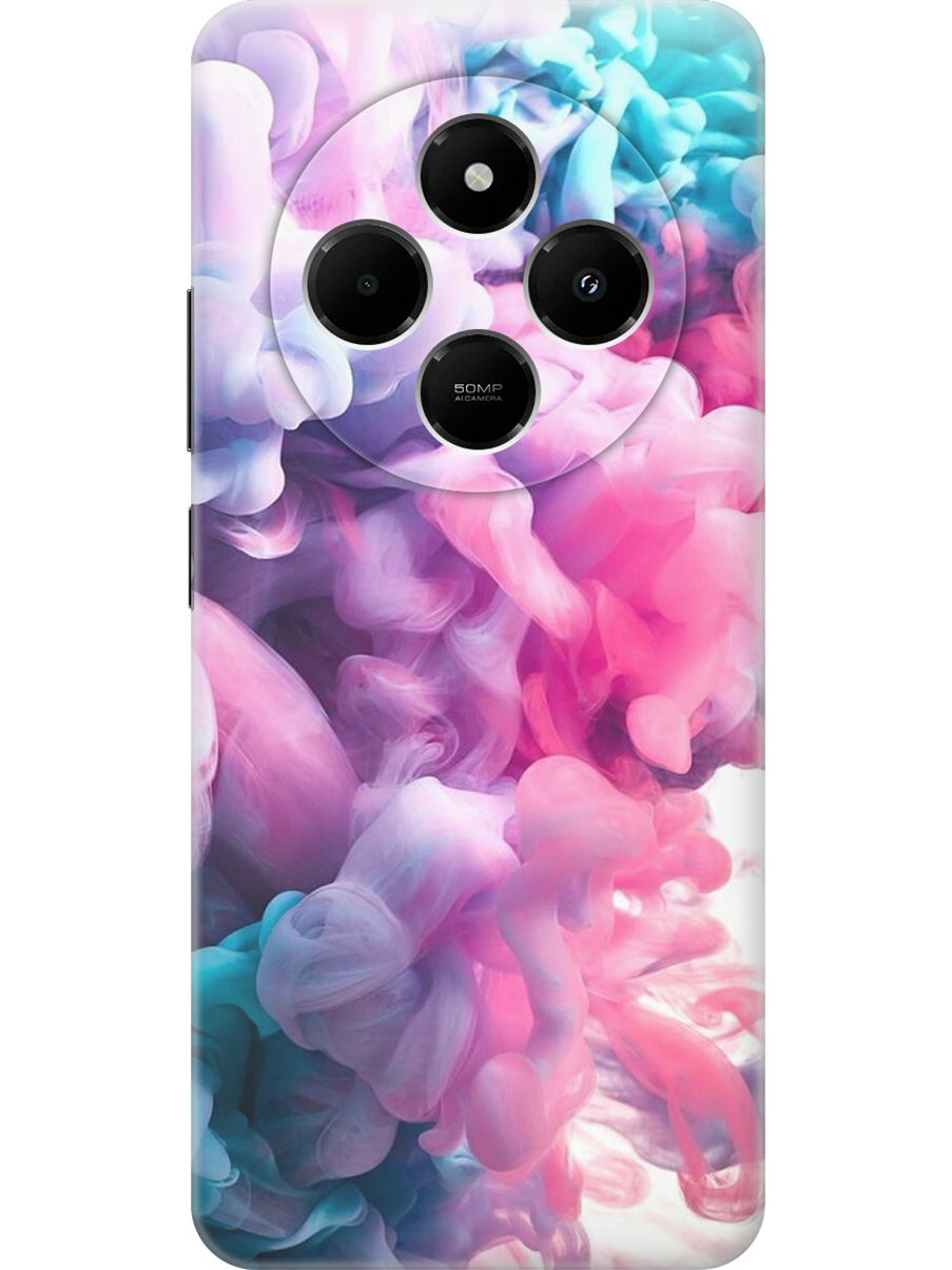 

Силиконовый чехол на Xiaomi Redmi 14C / Poco C75 с принтом "Розово-голубой дым", Прозрачный;голубой;розовый;серый, 786715731