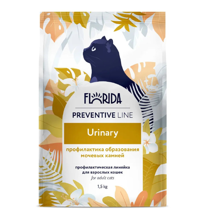 

Сухой корм для кошек FLORIDA Preventive Line Urinary 1,5 кг