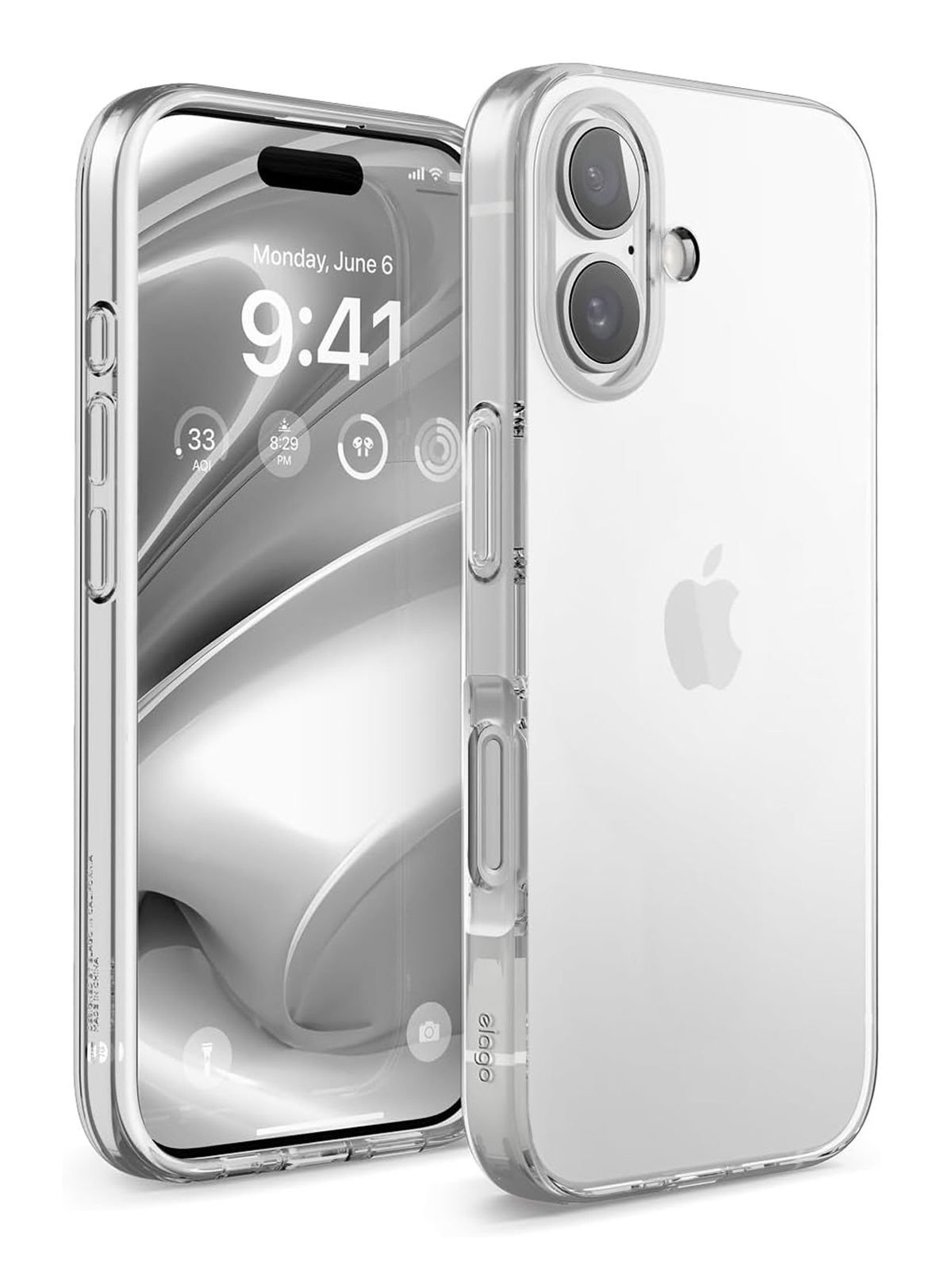 

Чехол Elago для iPhone 16 Hybrid прозрачный