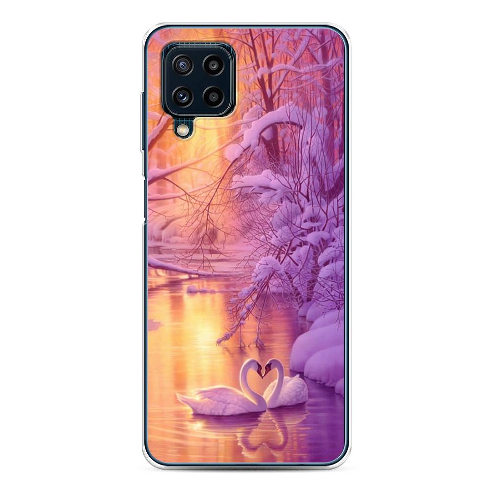 

Чехол на Samsung Galaxy A22/M22/M32 "Зима 1", Фиолетовый;желтый, 2103550-2