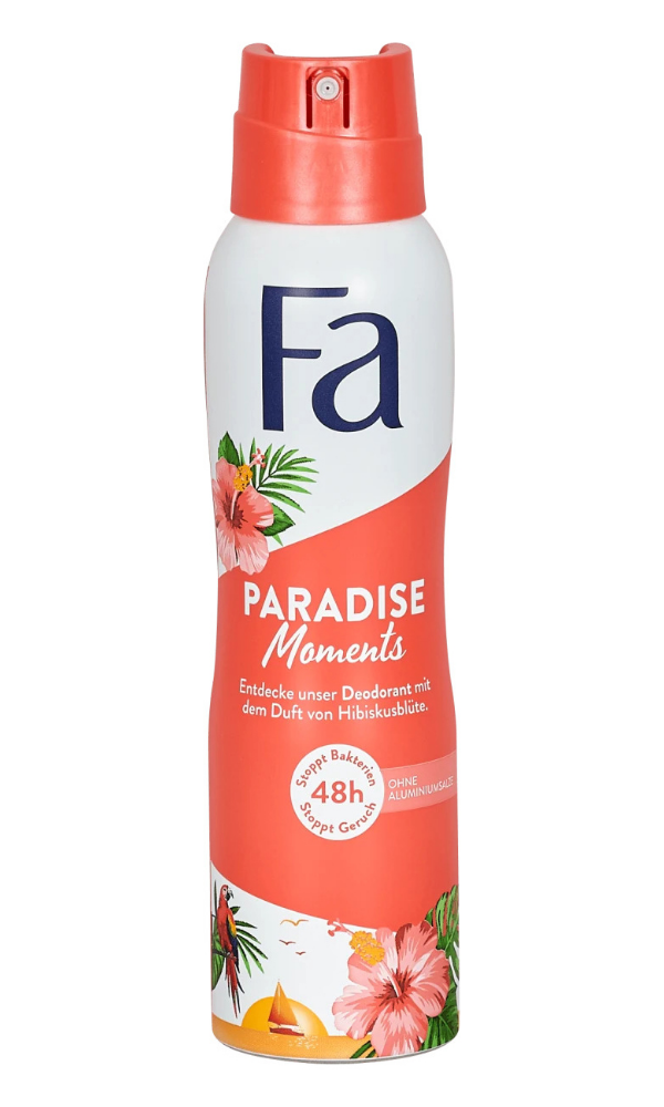 

Антиперспирант спрей Fa Райские мгновения с ароматом гибискуса Paradise Moments Deodoran