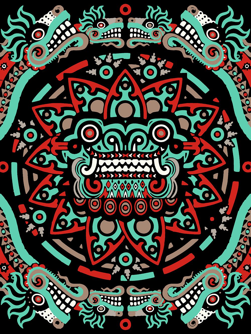 Этно узор Майя Ацтеки