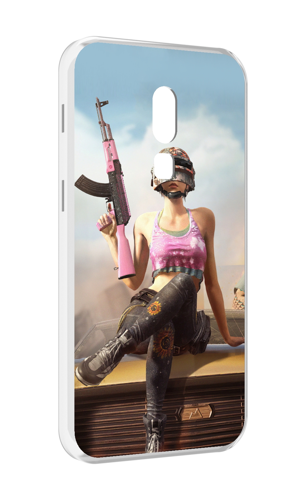 

Чехол MyPads девушка из PUBG для Meizu V8, Прозрачный, Tocco