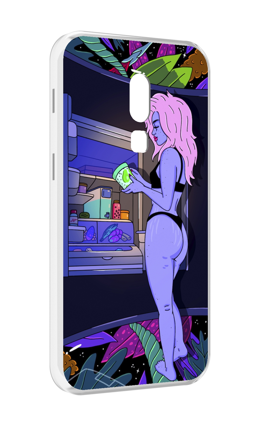 

Чехол MyPads девушка любит покушать женский для Meizu V8, Прозрачный, Tocco