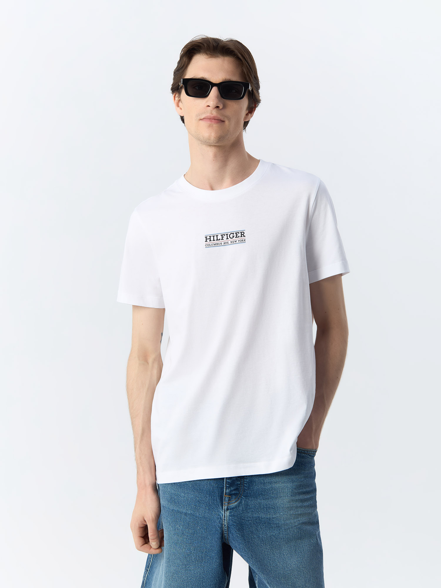 

Футболка мужская Tommy Hilfiger MW0MW34387YBR белая 3XL, Белый, MW0MW34387