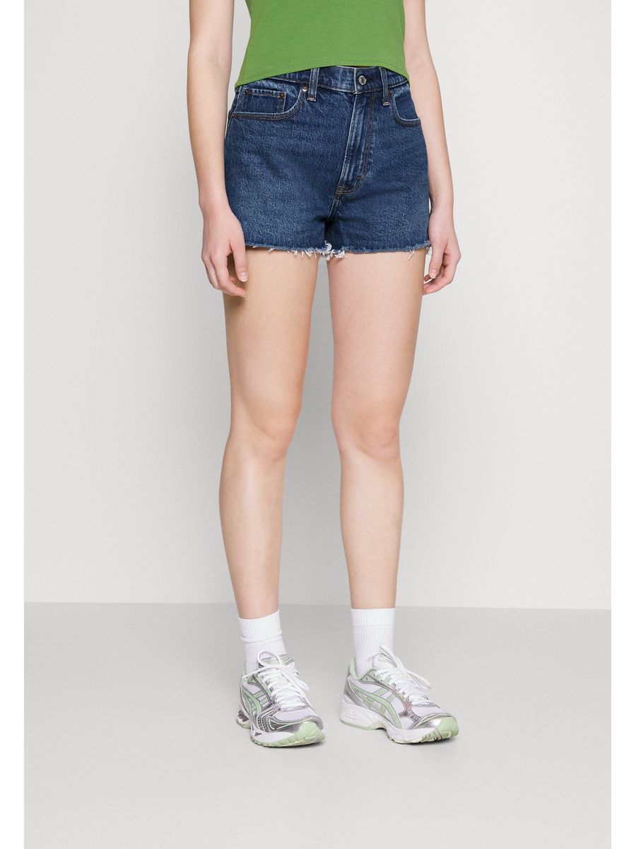 

Джинсовые шорты женские Abercrombie & Fitch A0F21S02P синие 35, Синий, A0F21S02P