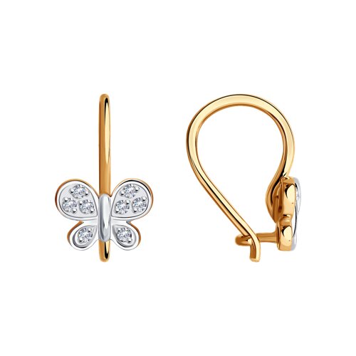 

Серьги из золота TEO MAORI 829787, фианит, 829787