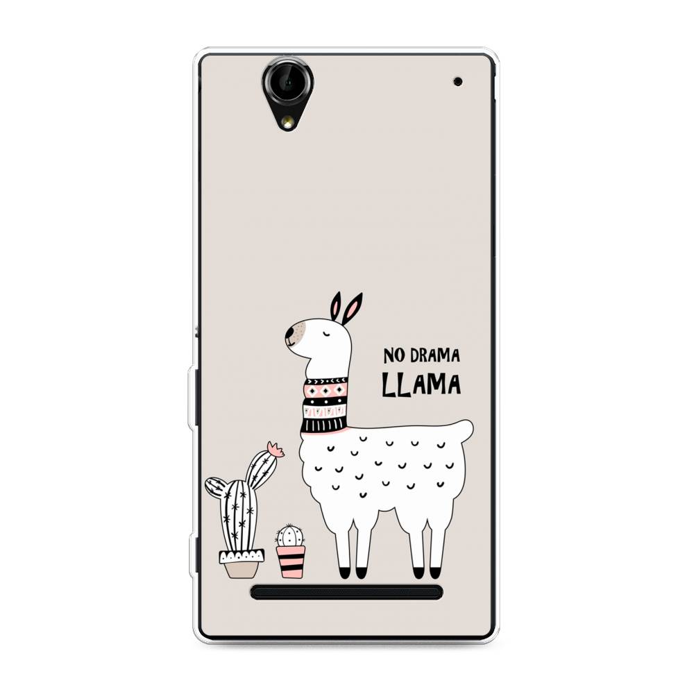 

Чехол Awog на Sony Xperia T2 Ultra "No drama LLama", Разноцветный, 50950-2