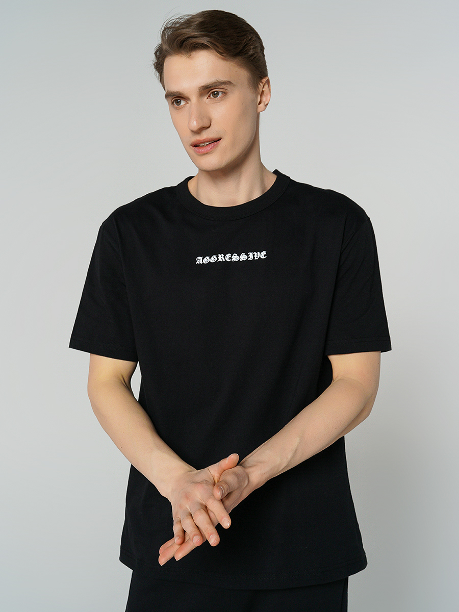

Футболка мужская 80504 ТВОЕ черная S, 80504