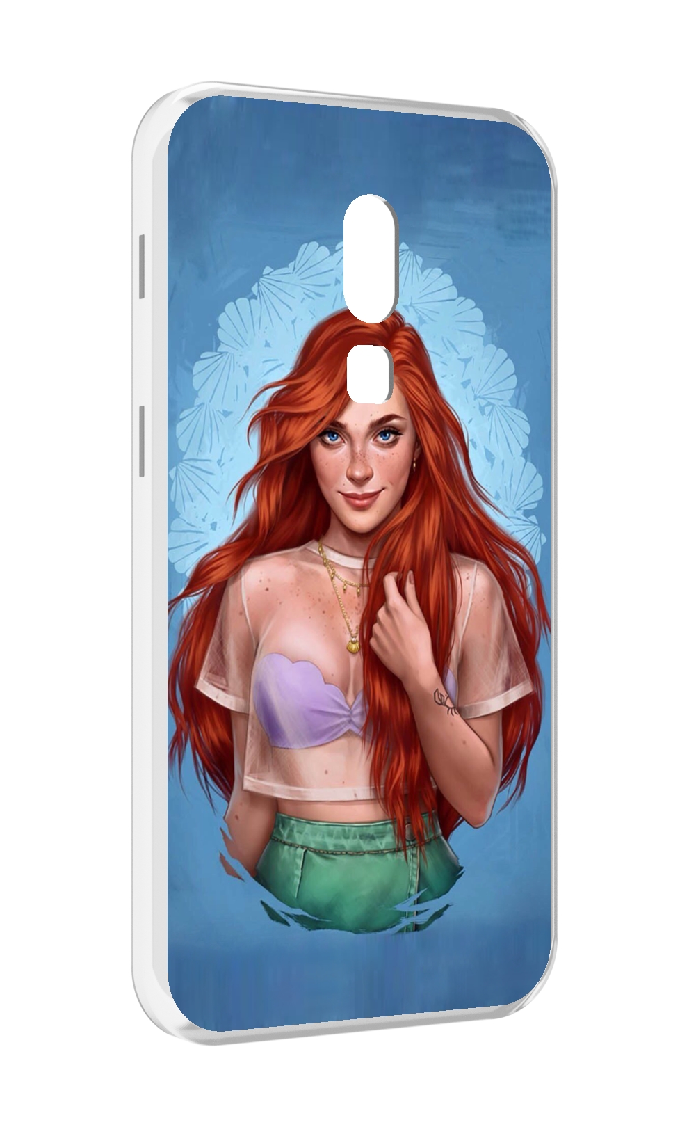

Чехол MyPads девушка-в-голубом-фоне женский для Meizu V8, Прозрачный, Tocco
