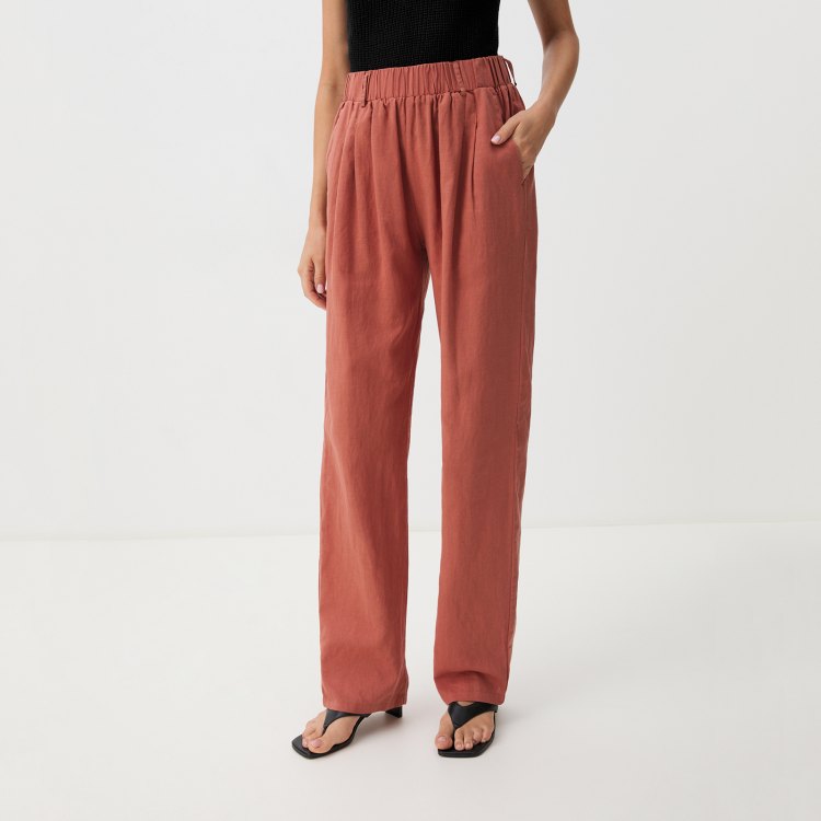 

Брюки женские Maison David BLN925-1 оранжевые M, Оранжевый, BLN925-1