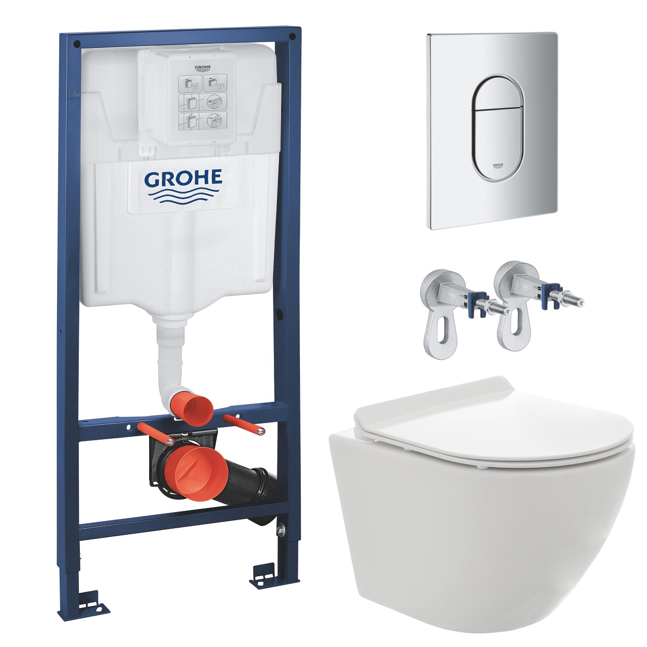 

Комплект инсталляции GROHE с унитазом AQUAme и сиденьем с микролифтом (NW0182)