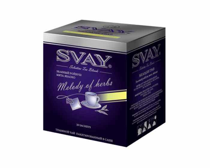

Чай зеленый Svay Melody of herbs, 20 пак/уп, 2 г (Свэй)