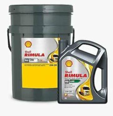 Моторное масло Shell синтетическое 5W30 Rimula R6Lme Acea E6/E7 4л