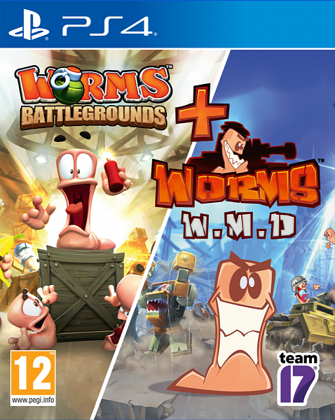 Игра Worms Battlegrounds + Worms WMD для PlayStation4