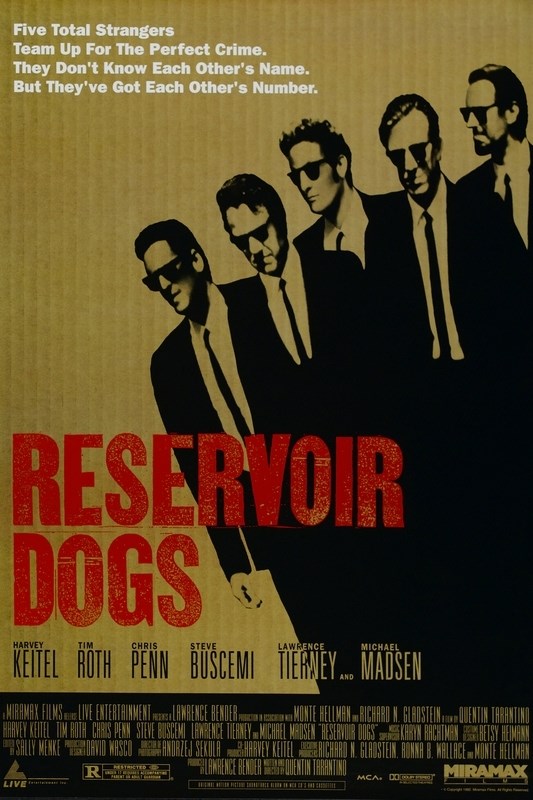 

Постер к фильму "Бешеные псы" (Reservoir Dogs) Оригинальный 68,6x101,6 см