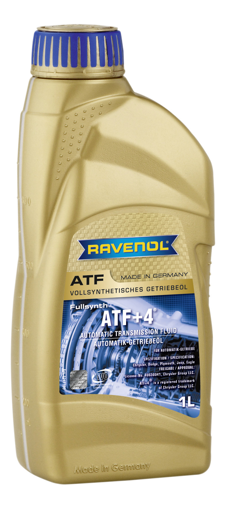 фото Трансмиссионное масло ravenol atf+4 fluid 1л 1211100-001 ravenol 121110000101999