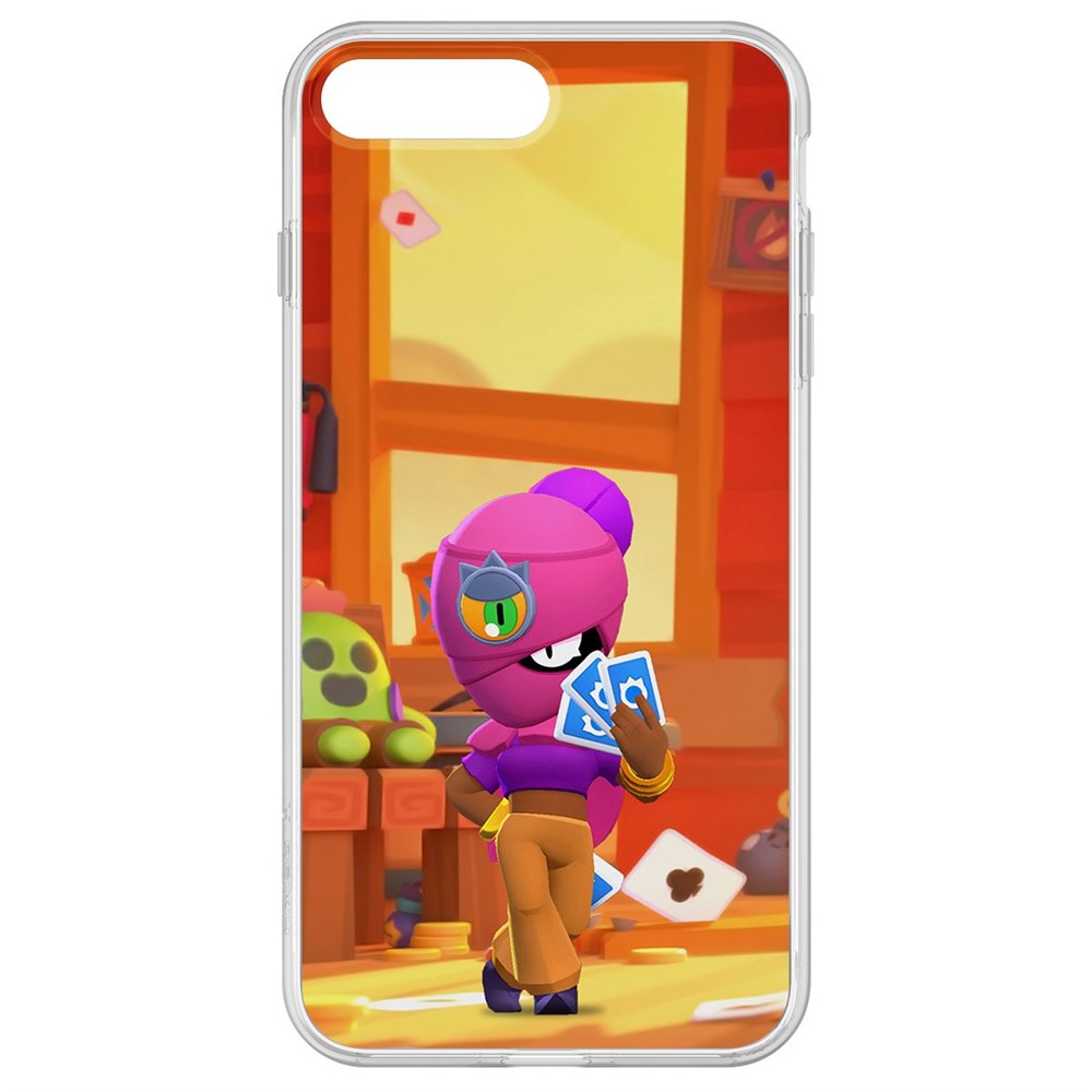

Чехол-накладка Krutoff Clear Case Brawl Stars-Тара для iPhone 7 Plus, Прозрачный