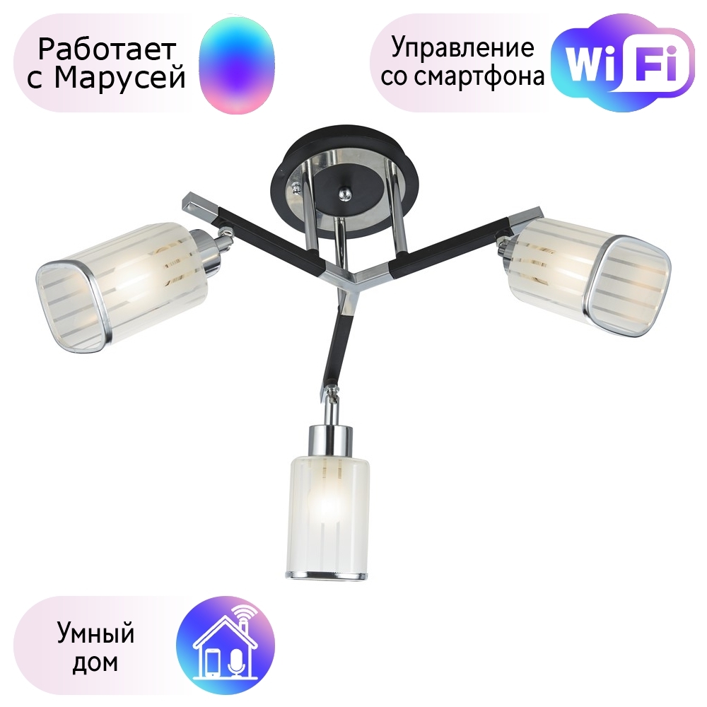 

Потолочная люстра Velante с поддержкой Маруся 712-107-03-М