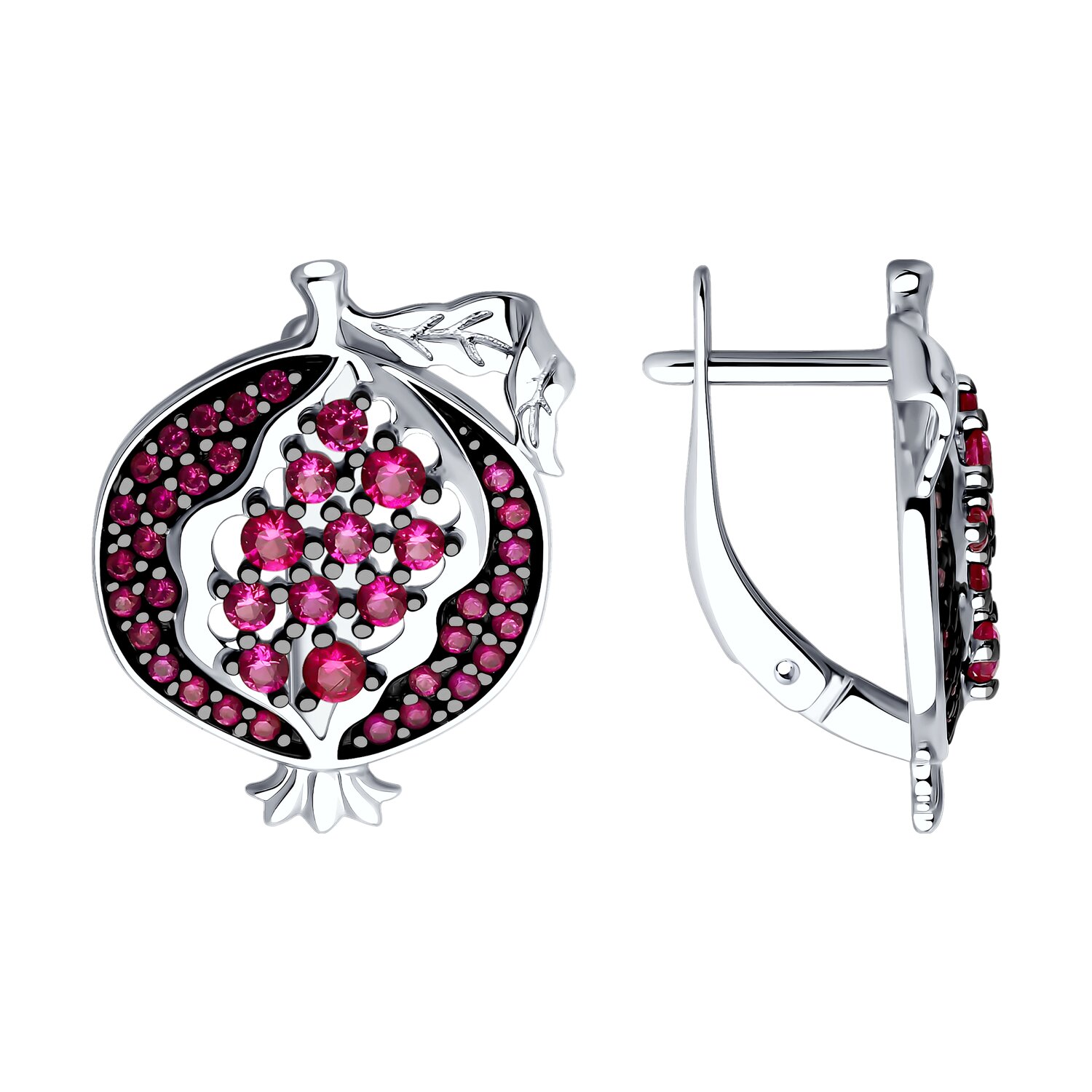 

Серьги из серебра ЯХОНТ Золотой 2730793, корунд искусственный, 2730793