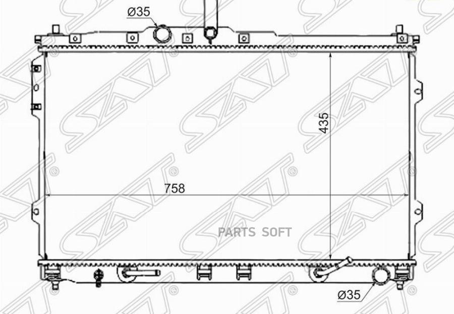 

Радиатор Hyundai H1/H200/Starex 07- Sat арт. HY0013-07