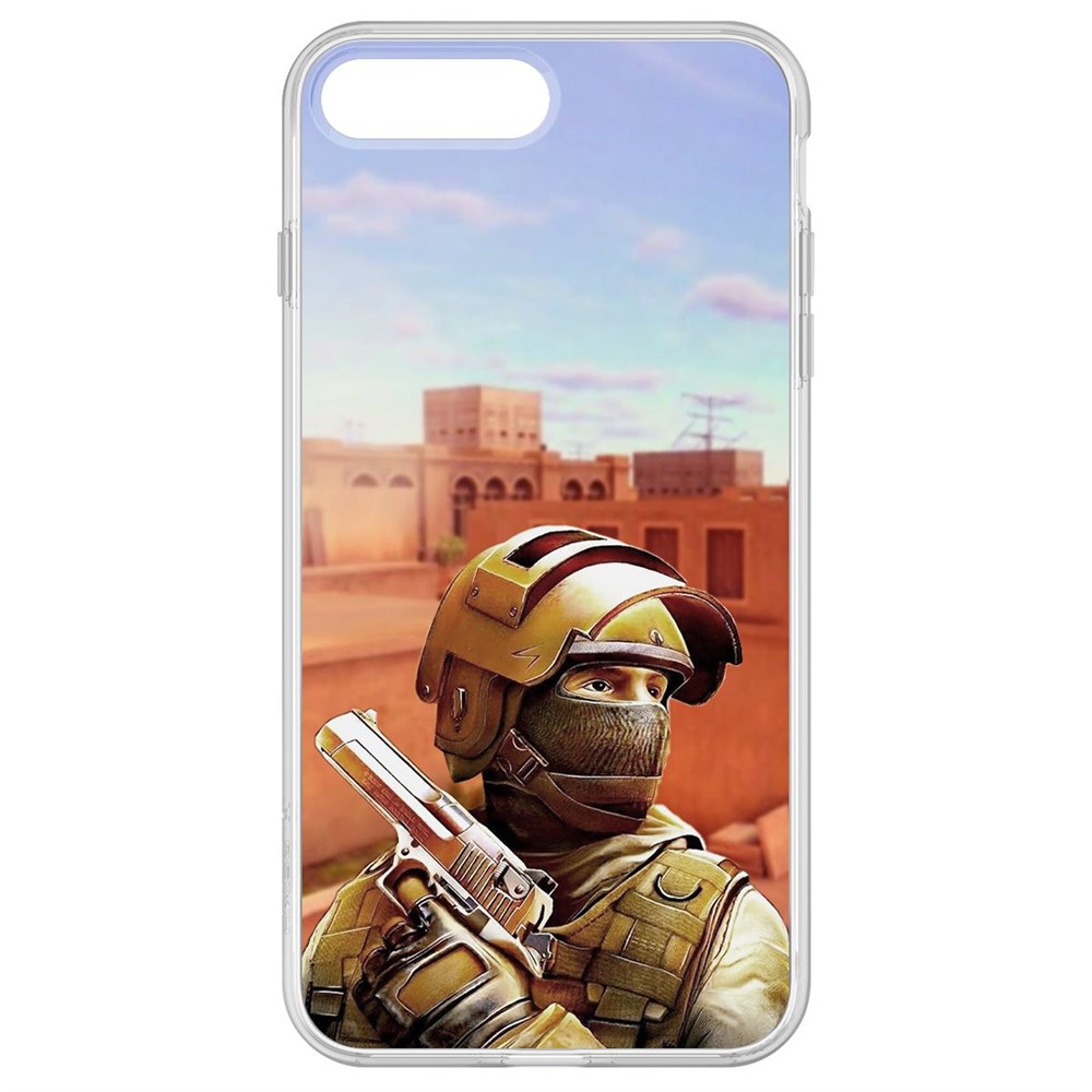 

Чехол-накладка Krutoff Clear Case Cтандофф 2 (Standoff 2) - Спец для iPhone 7 Plus, Прозрачный