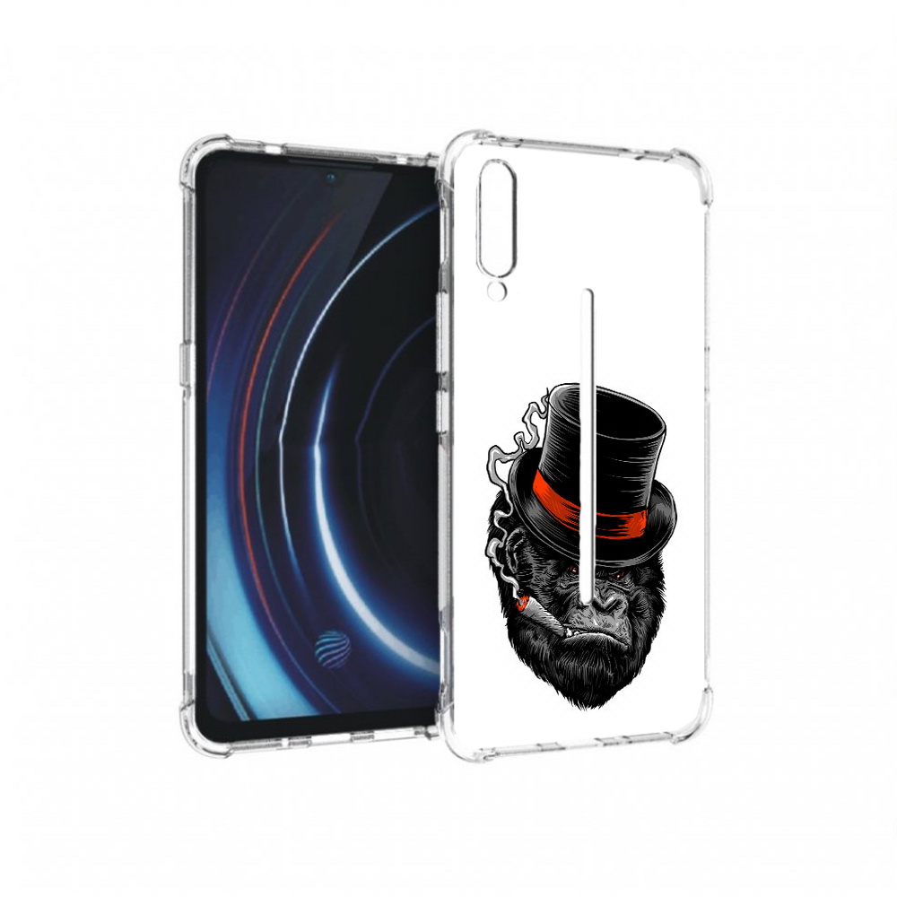 

Чехол MyPads Tocco для Vivo iQOO дизайнерская горилла (PT226955.389.431), Прозрачный, Tocco