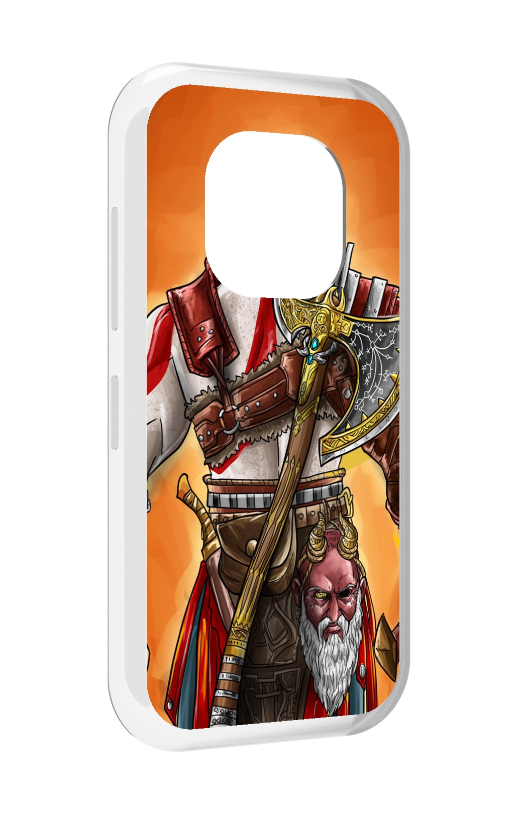 Чехол задняя-панель-накладка-бампер MyPads God of War для Doogee V20 противоударный