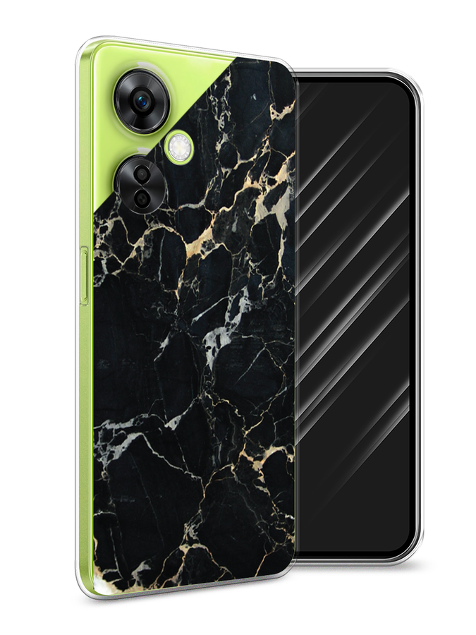 

Чехол Awog на OnePlus Nord N30 5G/Nord CE3 5G/Nord CE3 Lite "Черный мрамор уголок", Черный;золотистый, 153850-1