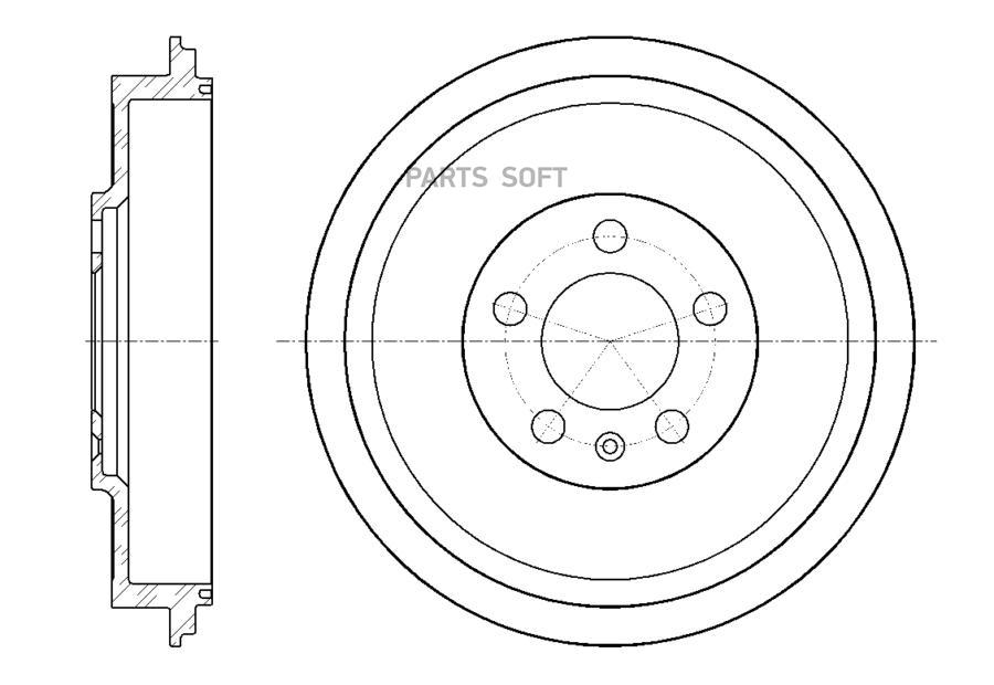 G-BRAKE GD-06295 Барабан тормозной G-brake GD-06295 1шт 4140₽