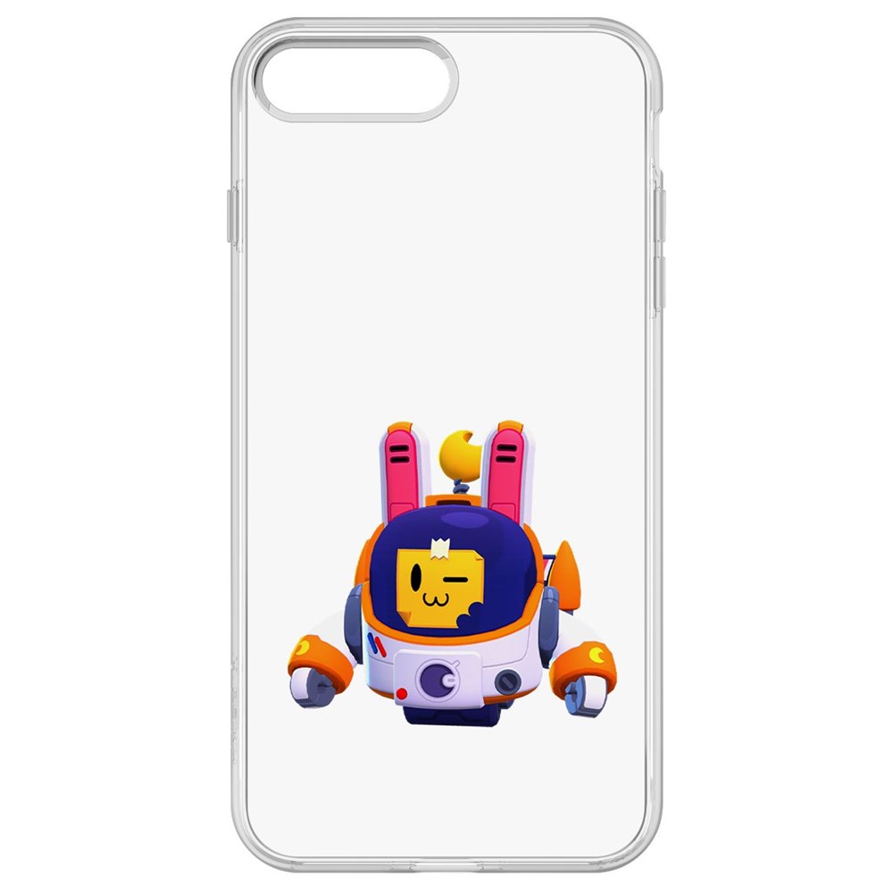 Чехол-накладка Krutoff Clear Case Brawl Stars-Лунный Спраут для iPhone 8 Plus