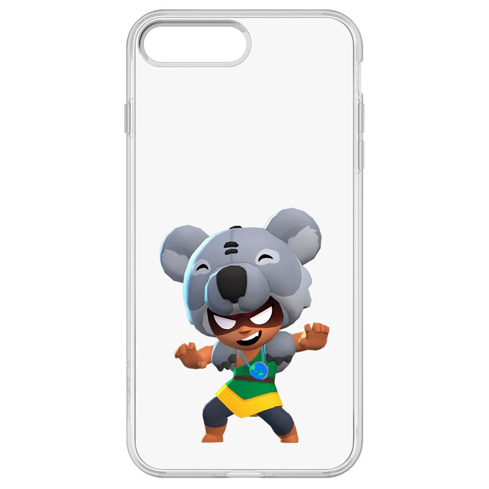 

Чехол-накладка Krutoff Clear Case Brawl Stars-Нита Коала для iPhone 8 Plus
