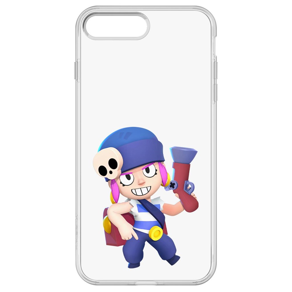 

Чехол-накладка Krutoff Clear Case Brawl Stars-Пенни для iPhone 8 Plus