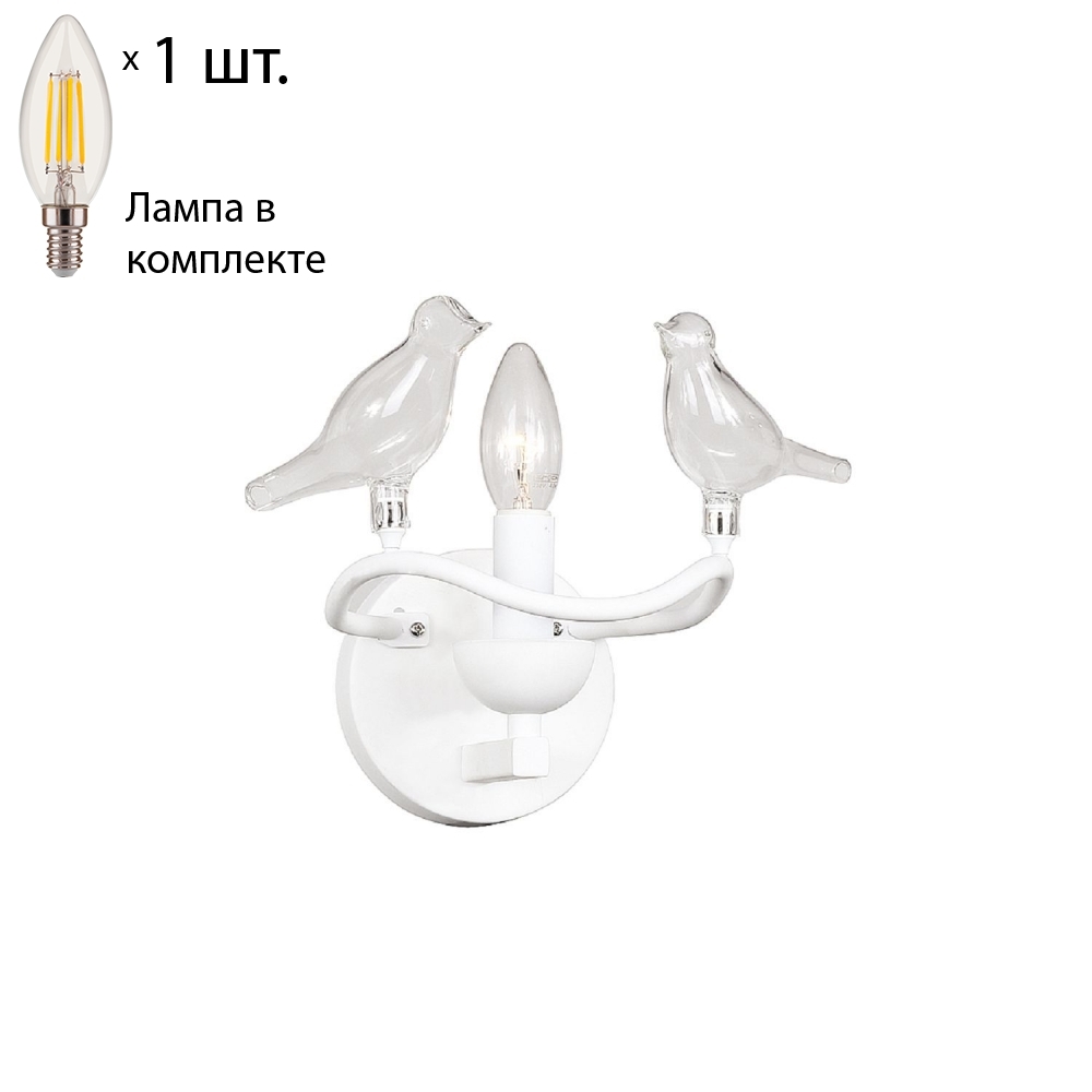 

Бра с лампочкой Favourite Pajaritos 1751-1W+Lamps E14 Свеча
