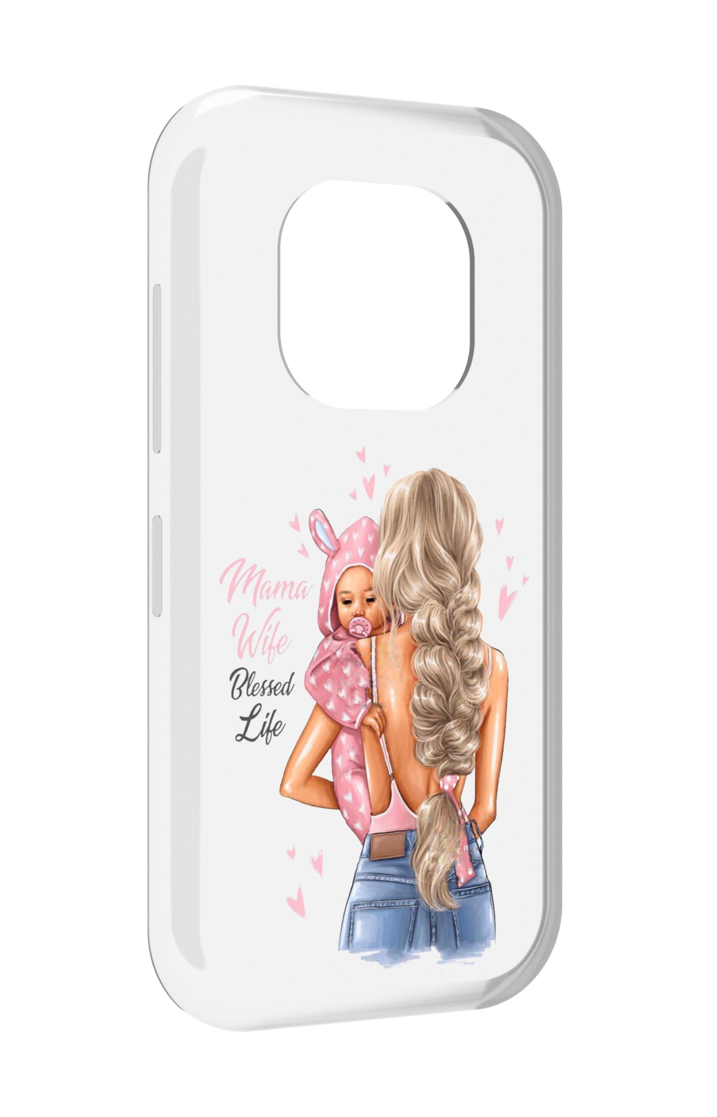

Чехол задняя-панель-накладка-бампер MyPads Mama-wibe для Doogee V20 противоударный, Прозрачный, Tocco