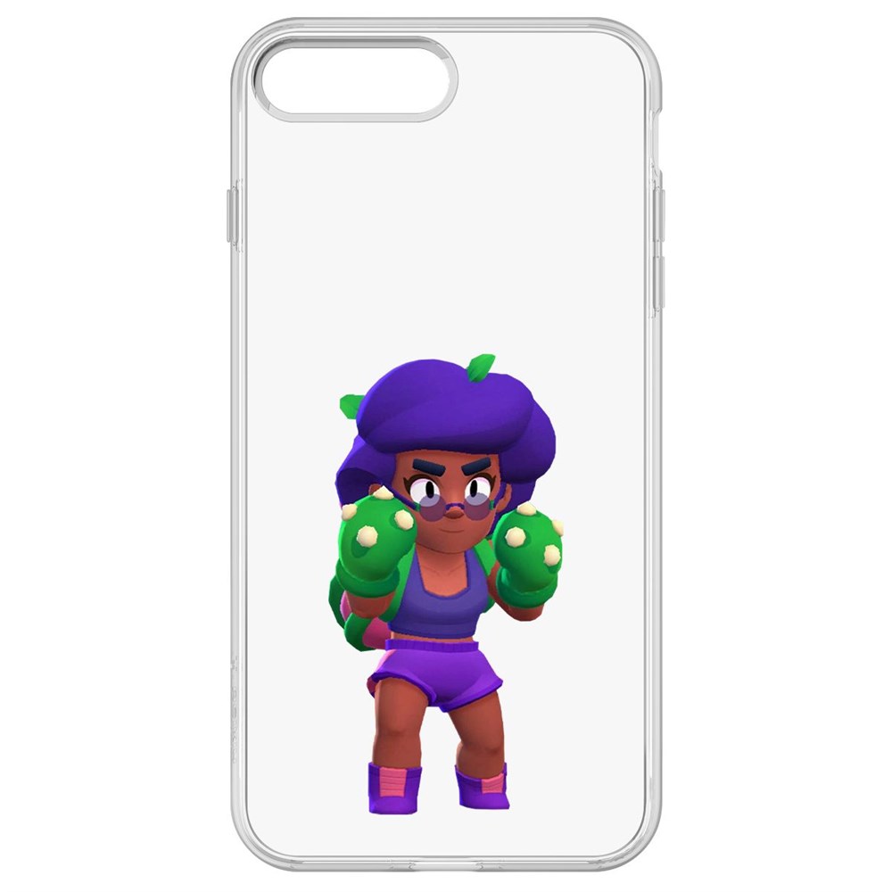 

Чехол-накладка Krutoff Clear Case Brawl Stars-Роза для iPhone 8 Plus