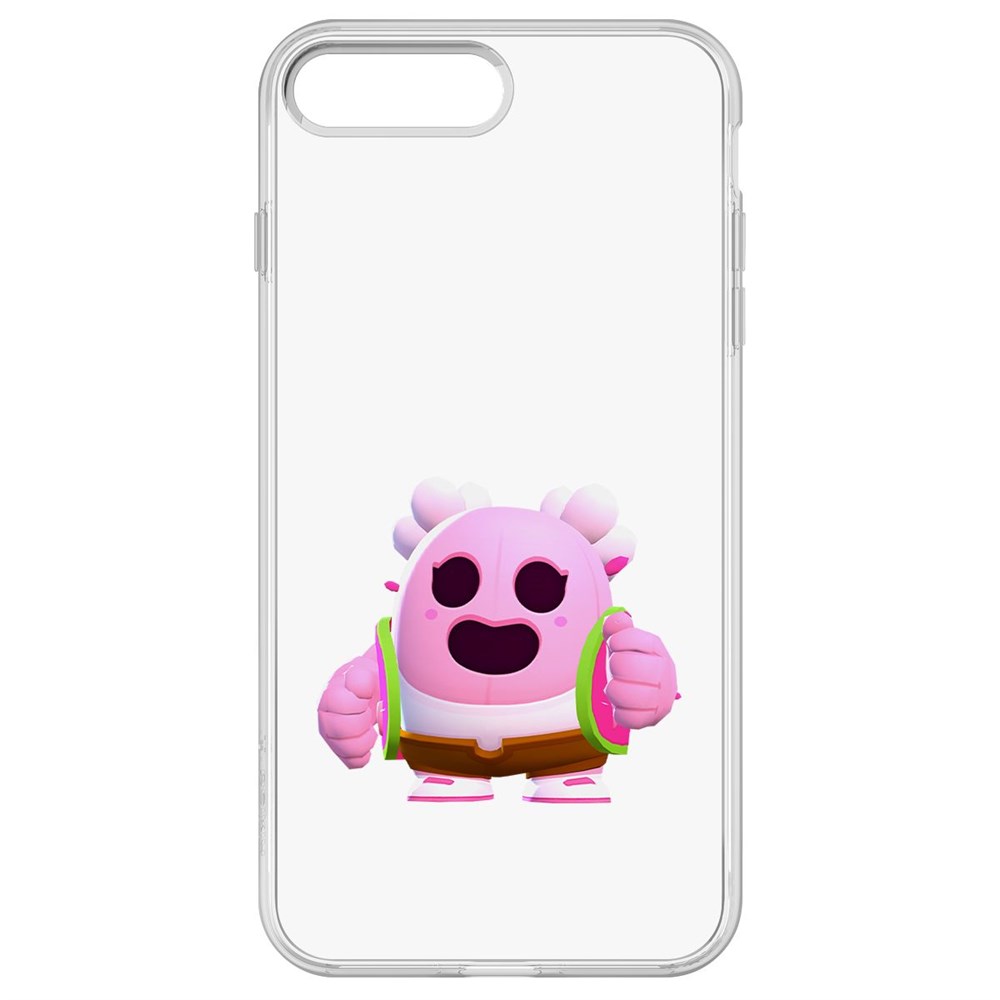

Чехол-накладка Krutoff Clear Case Brawl Stars-Сакура Спайк для iPhone 8 Plus, Прозрачный