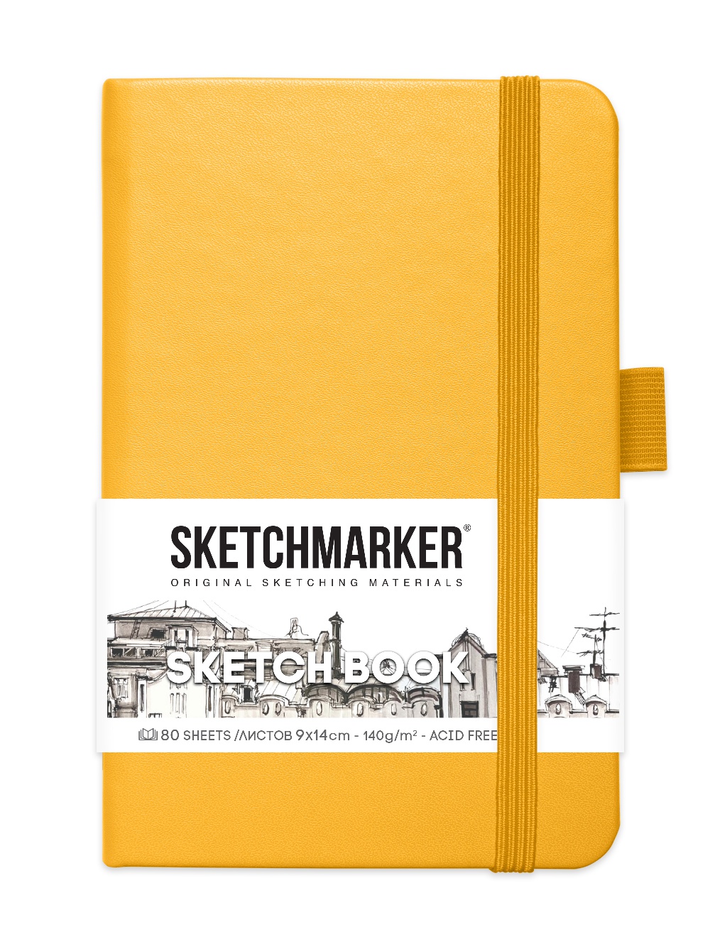 

Скетчбук Sketchmarker 2314401SM 140г/м2 9х14см. 160 стр., цвет: оранжевый