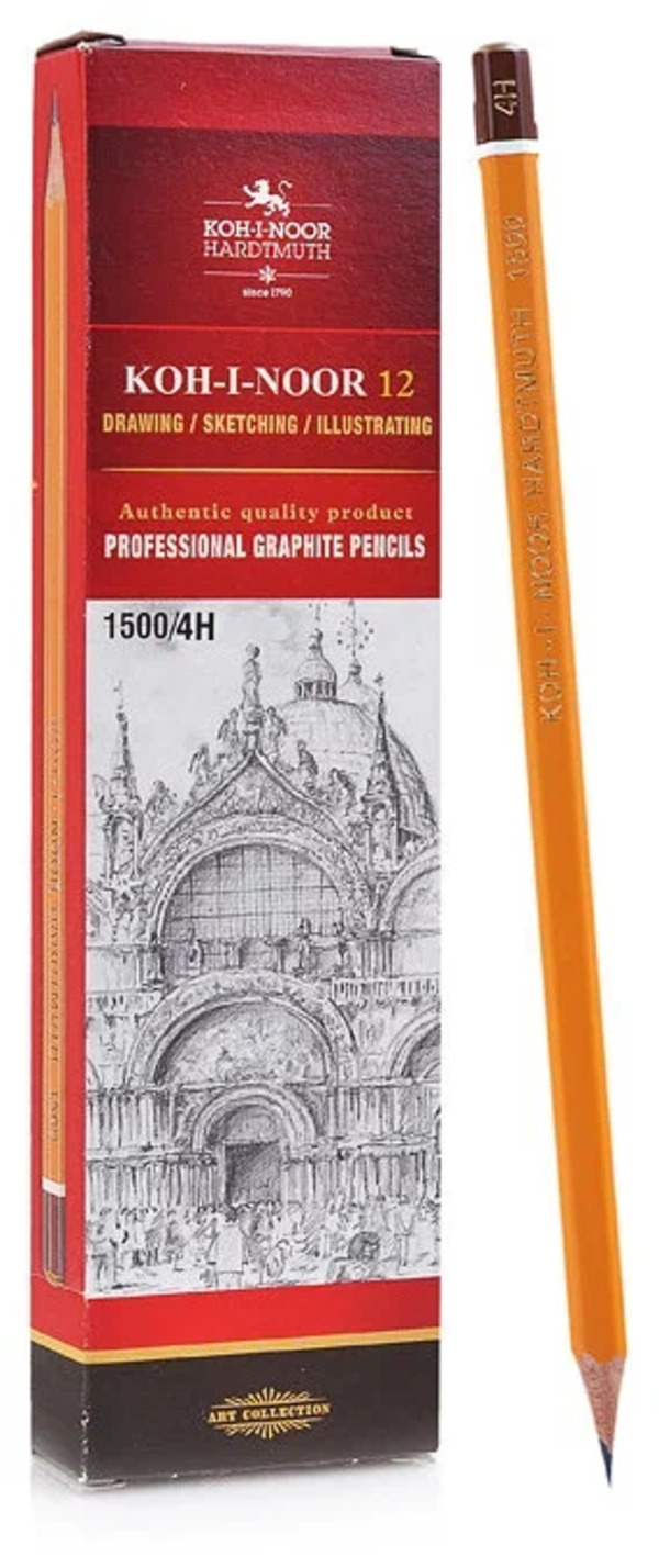 

Карандаш Koh-I-Noor 1500 4H (12/144/2880)