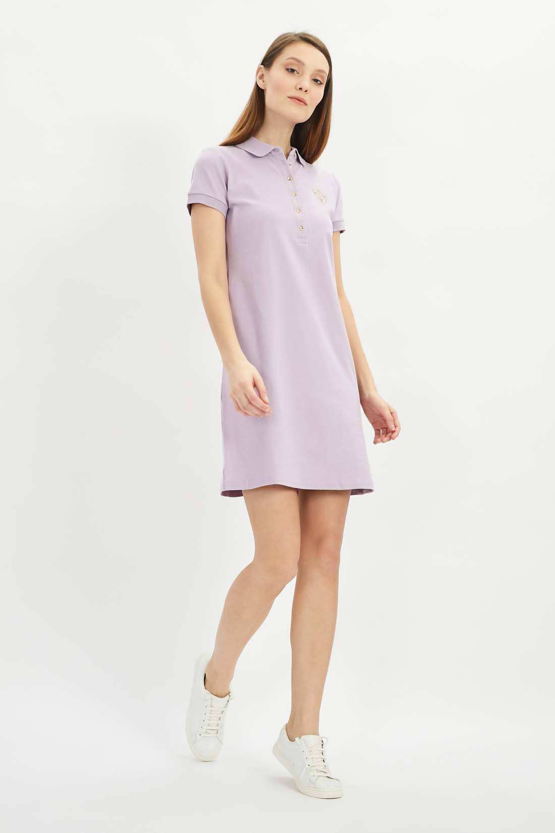фото Платье-футболка женское baon b451201 фиолетовое l