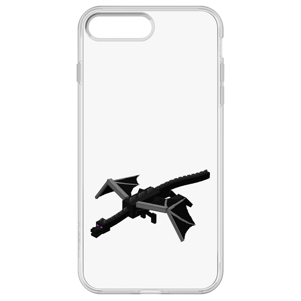 

Чехол-накладка Krutoff Clear Case Minecraft-Дракон Края для iPhone 8 Plus, Прозрачный