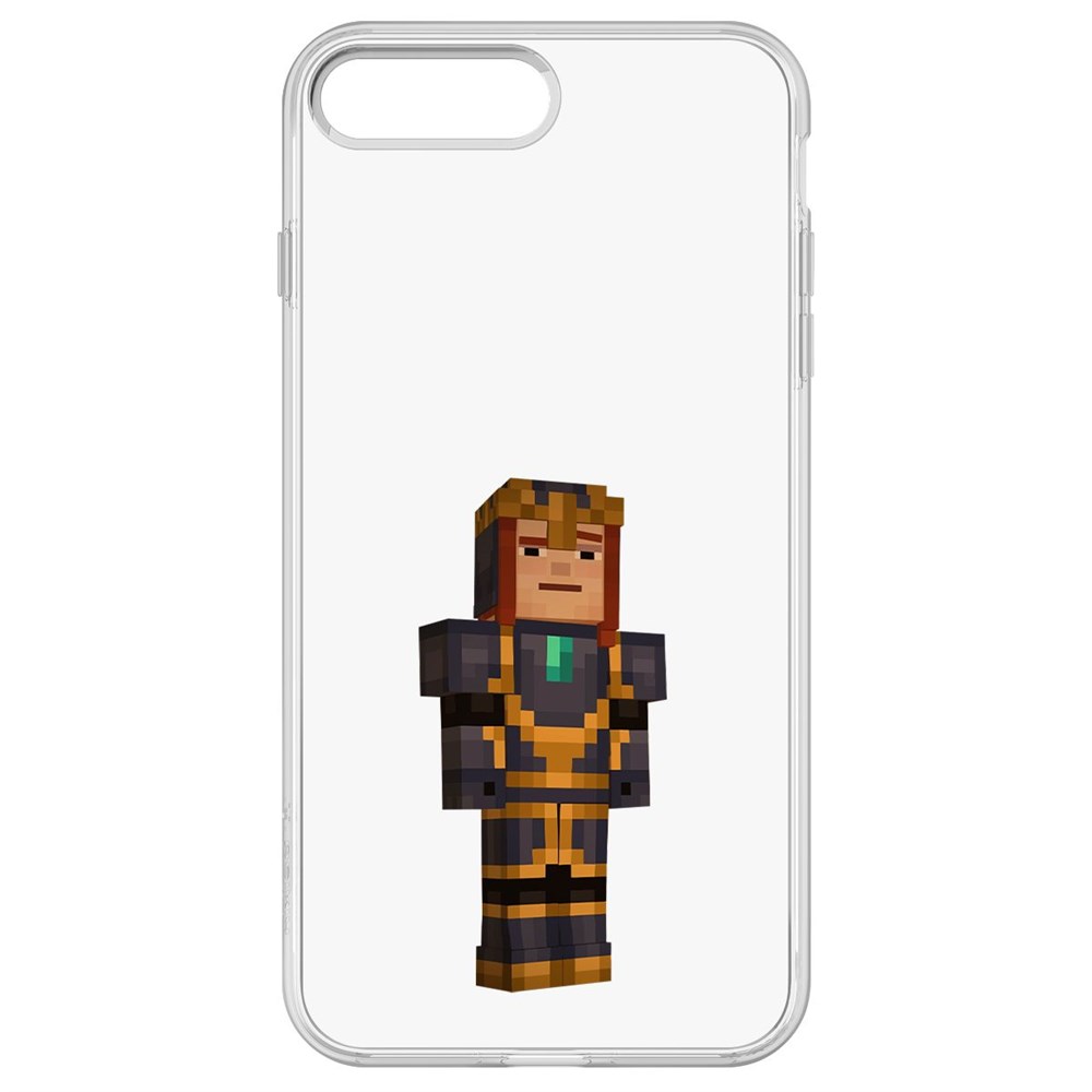 

Чехол-накладка Krutoff Clear Case Minecraft-Петра для iPhone 8 Plus