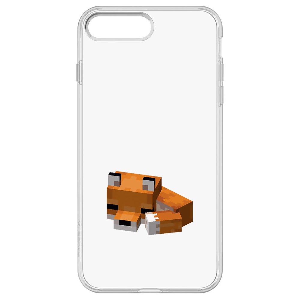 

Чехол-накладка Krutoff Clear Case Minecraft-Спящий Лисенок для iPhone 8 Plus, Прозрачный