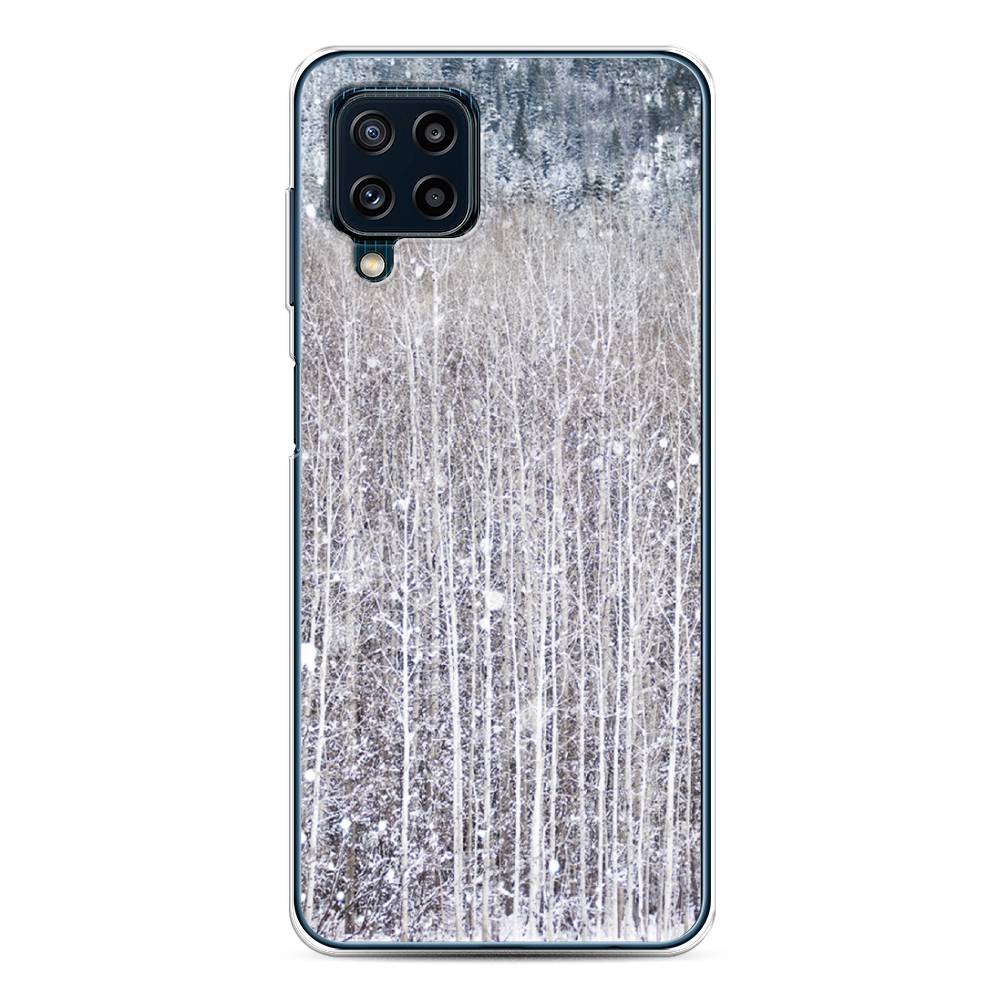 

Чехол на Samsung Galaxy A22/M22/M32 "Снежный лес", Бежевый;серый;белый, 2103550-5